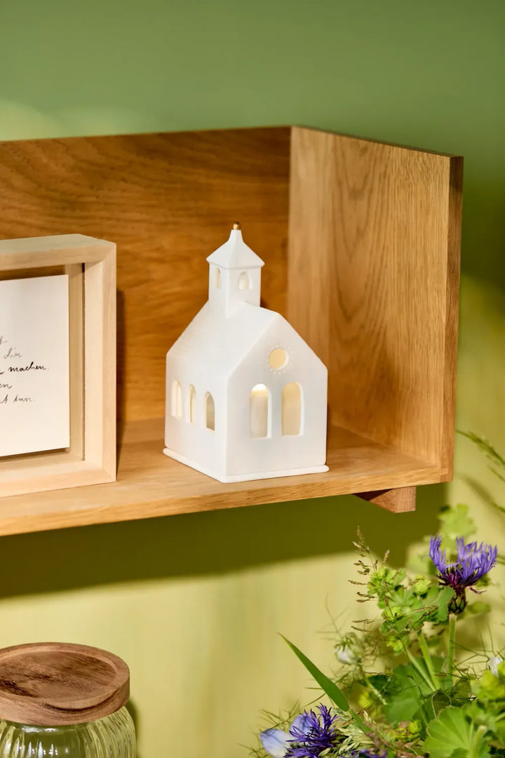 Räder Lichthaus Kapelle Porzellan Weiß 14,8 cm