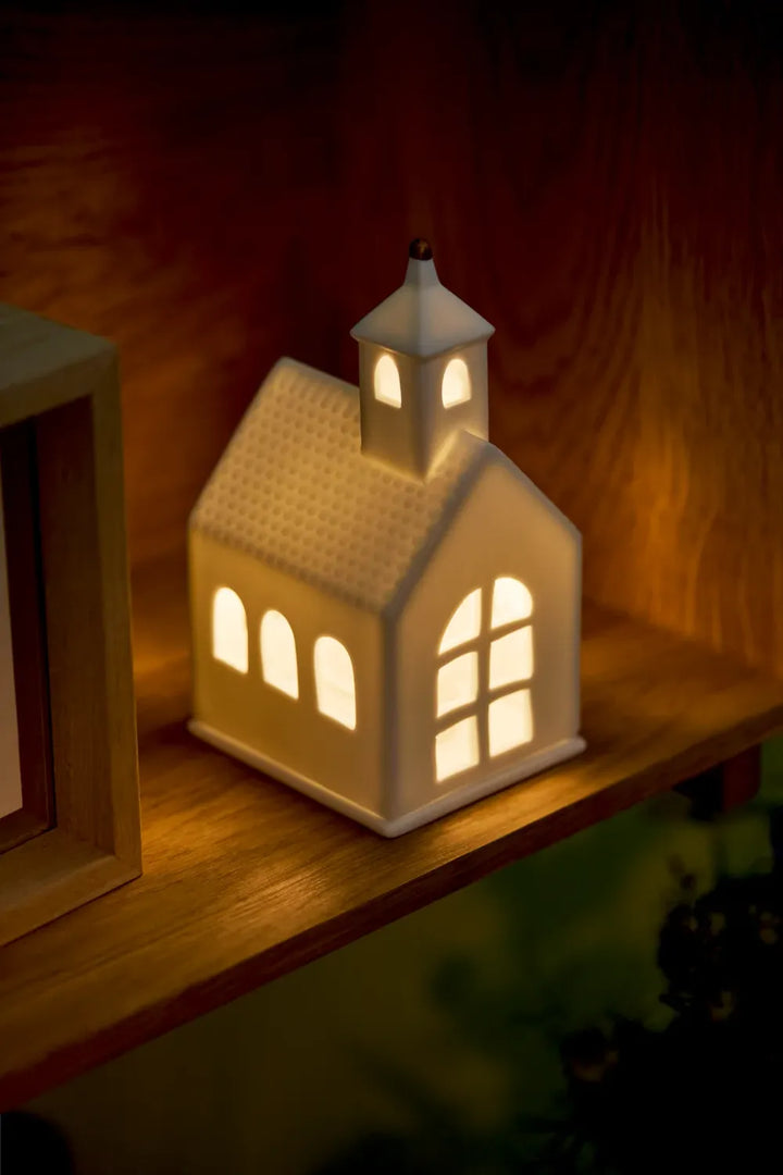 Räder Lichthaus Kapelle Porzellan Weiß 14,8 cm