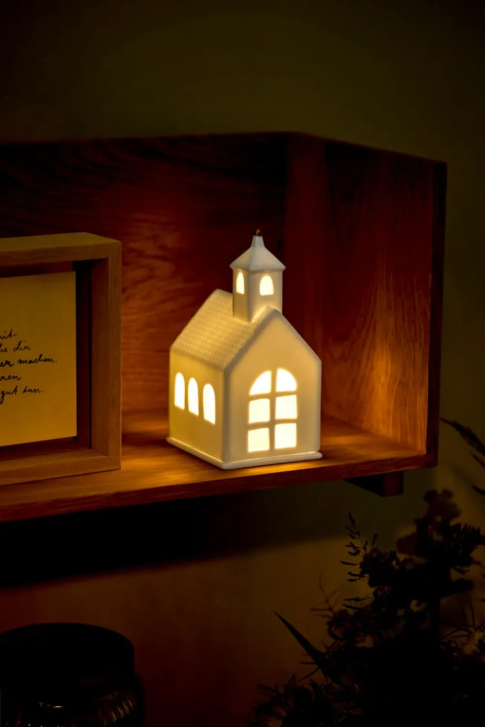 Räder Lichthaus Kapelle Porzellan Weiß 14,8 cm
