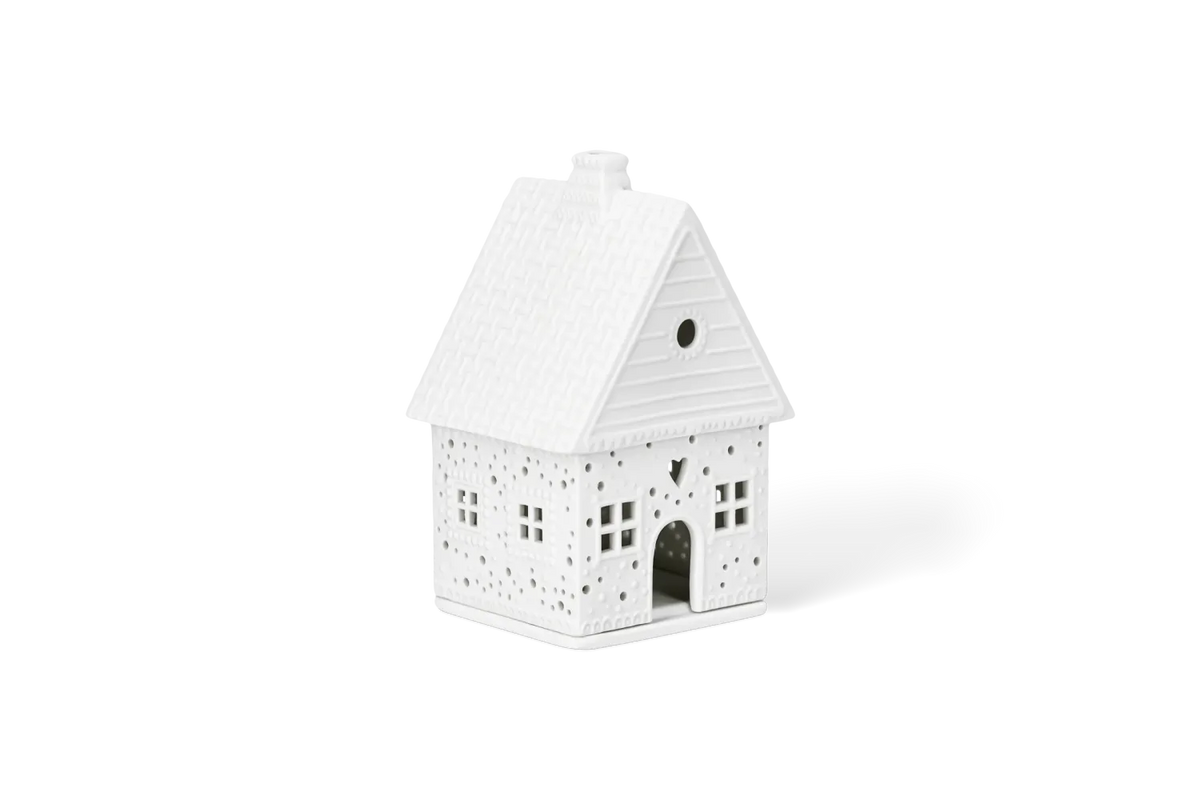 Räder Lichthaus Lebkuchen Porzellan Weiß 14 cm