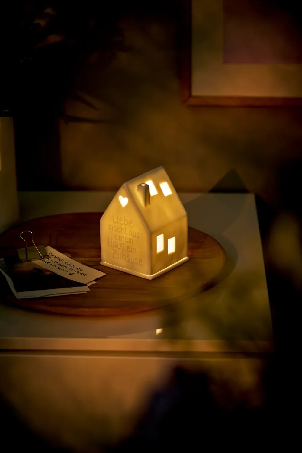 Räder Lichthaus Porzellan Liebe Zuhause Weiß 10,2 cm