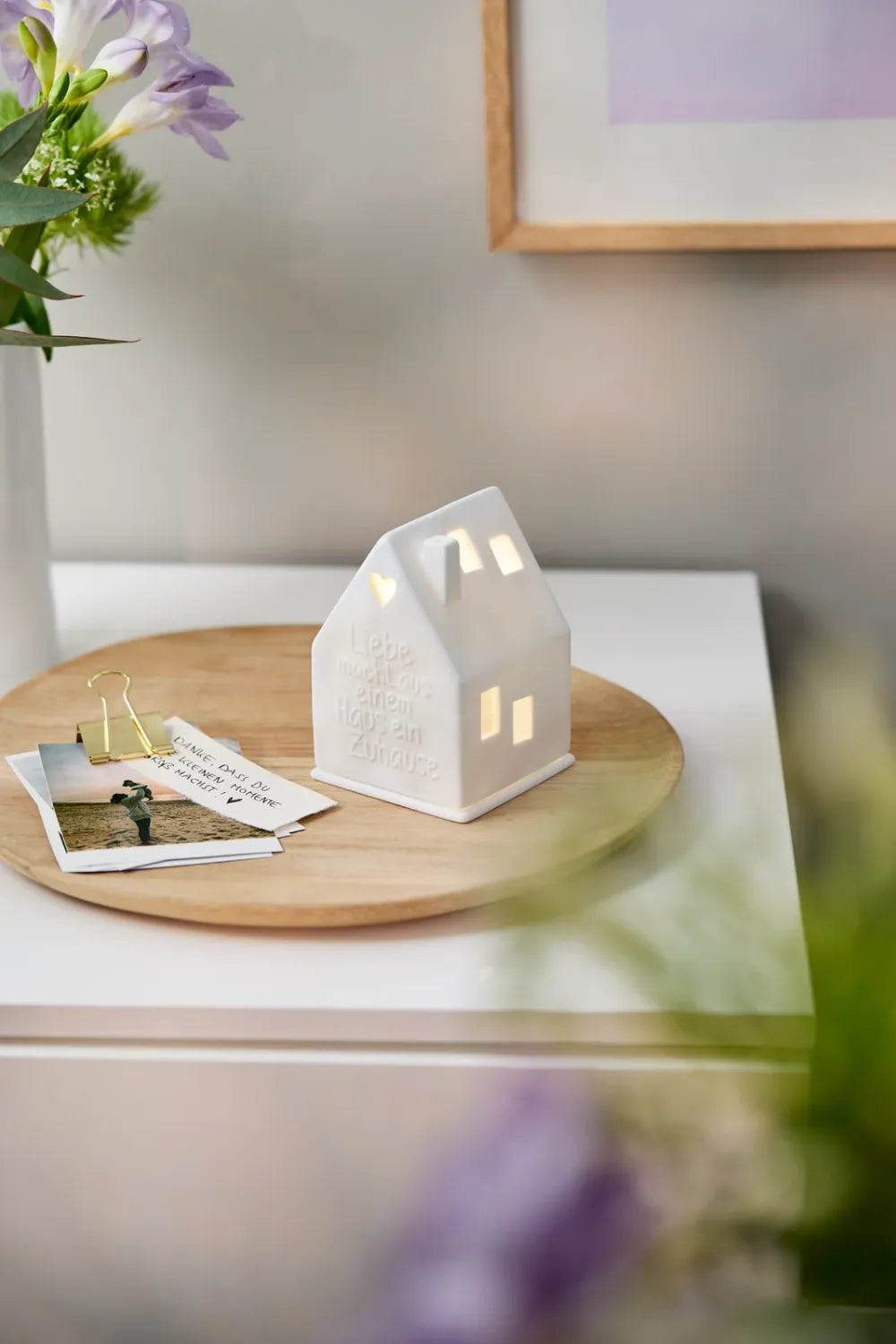 Räder Lichthaus Porzellan Liebe Zuhause Weiß 10,2 cm