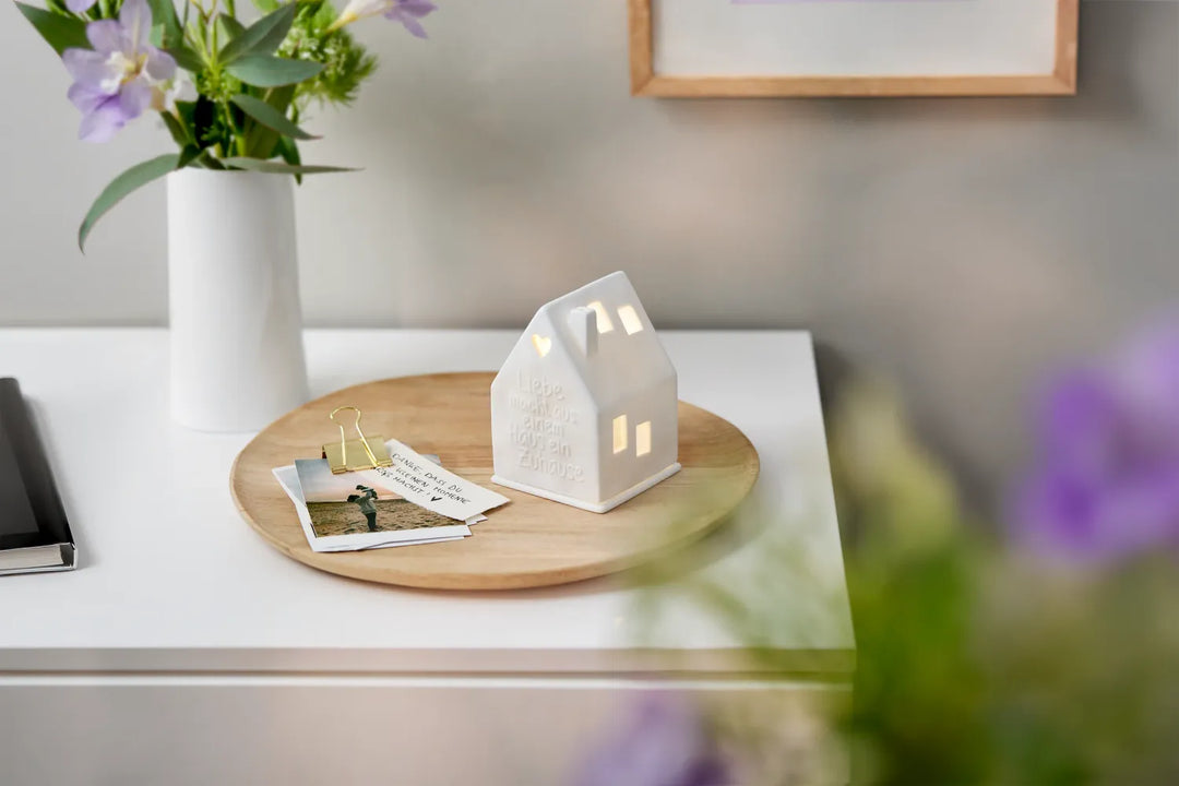 Räder Lichthaus Porzellan Liebe Zuhause Weiß 10,2 cm