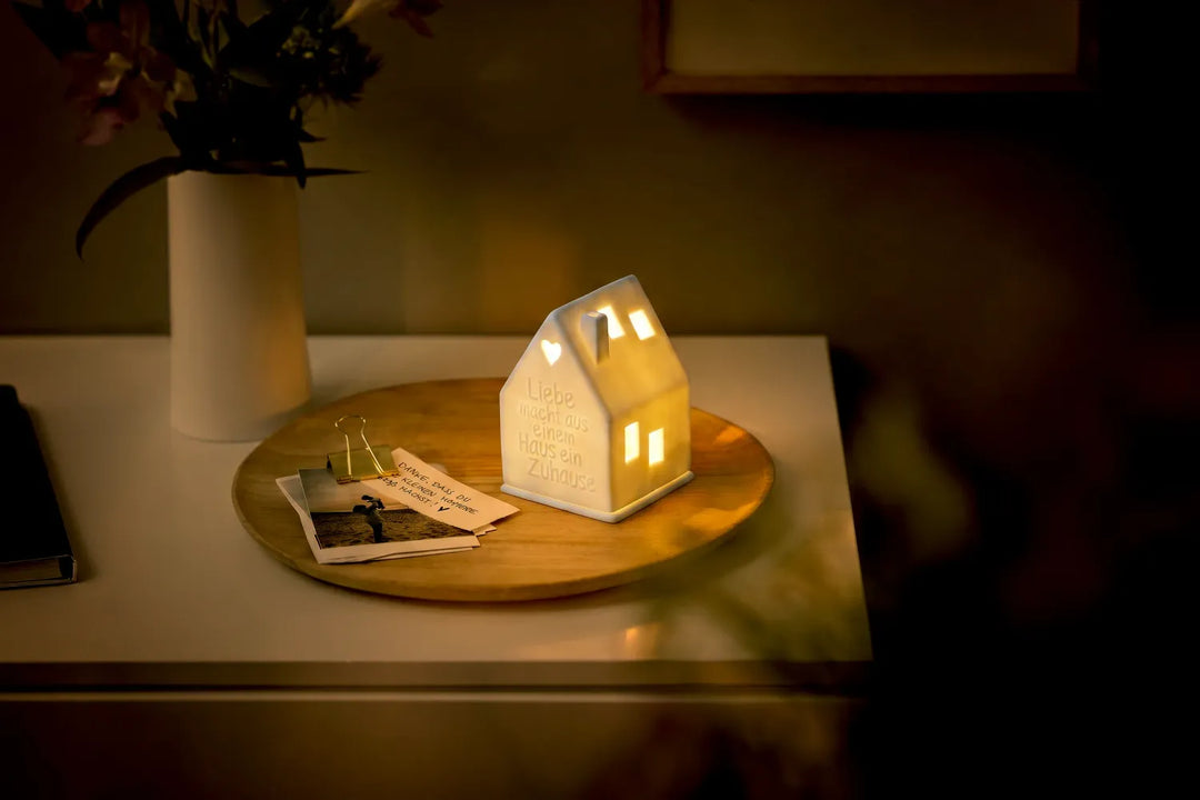 Räder Lichthaus Porzellan Liebe Zuhause Weiß 10,2 cm