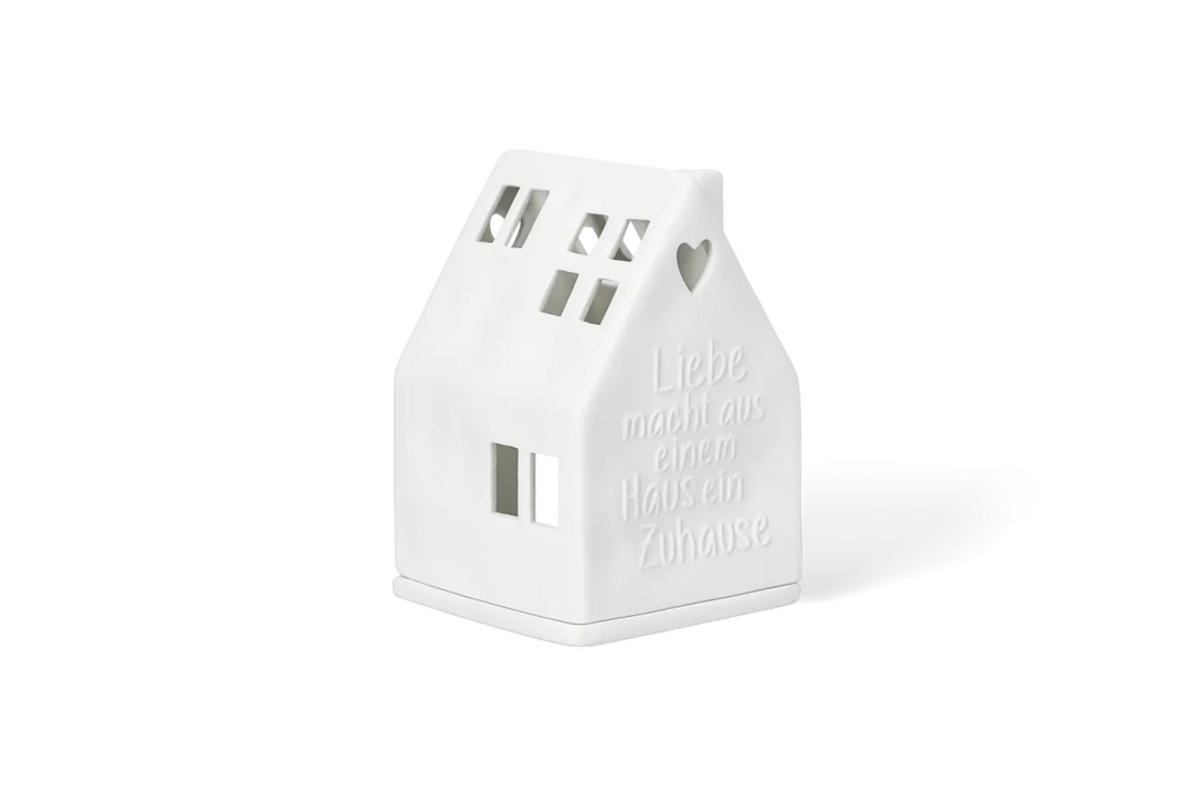 Räder Lichthaus Porzellan Liebe Zuhause Weiß 10,2 cm