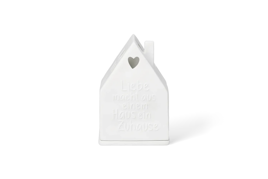 Räder Lichthaus Porzellan Liebe Zuhause Weiß 10,2 cm