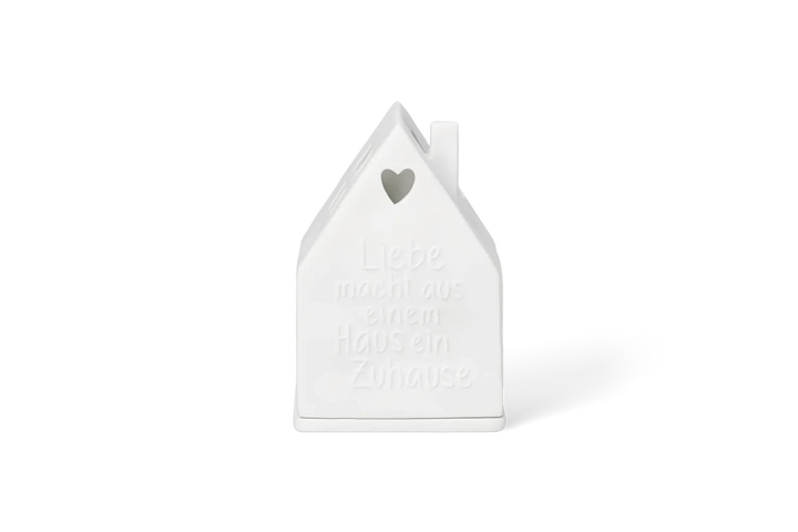 Räder Lichthaus Porzellan Liebe Zuhause Weiß 10,2 cm