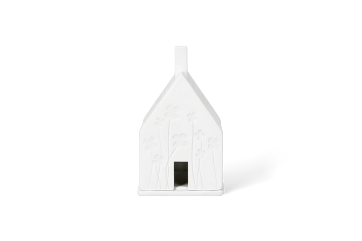 Räder Lichthaus Porzellan Tritt Glück Weiß 13 cm