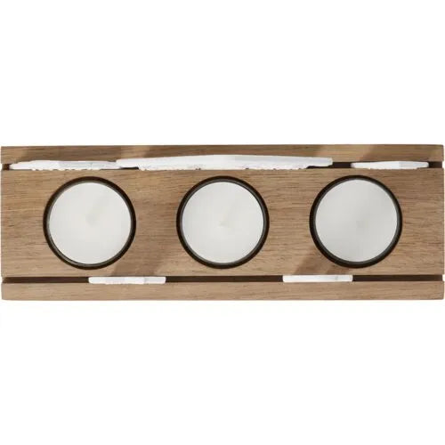 Räder Teelichthalter Lichtszene Lebkuchendorf Holz