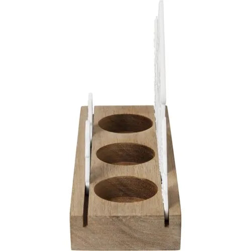 Räder Teelichthalter Lichtszene Lebkuchendorf Holz