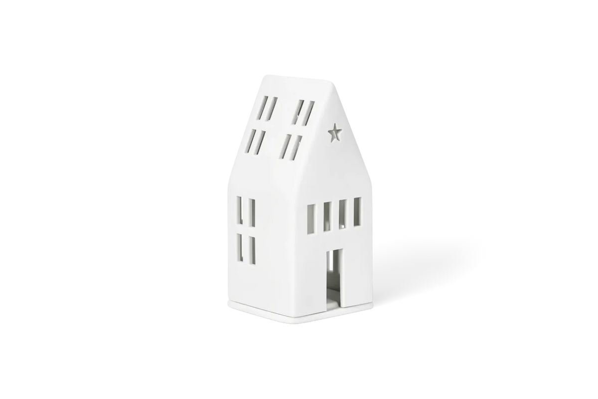 Räder Lichthaus Mini Traumhaus Porzellan Weiß