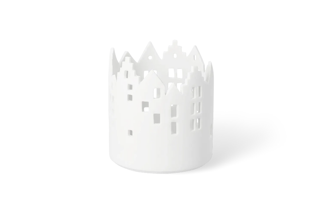 Räder Porzellan-Teelichthalter Stadt Innenhof