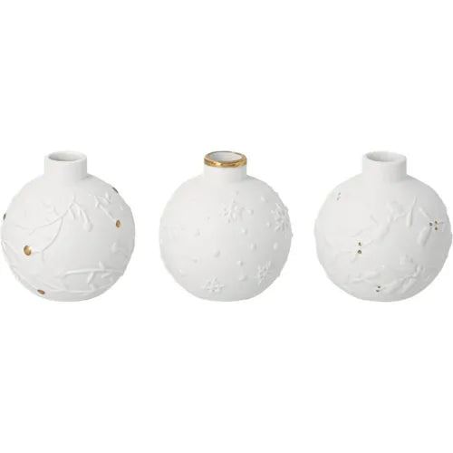 Räder Winterkugel Minivasen 3er-Set aus Keramik
