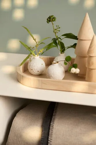 Räder Winterkugel Minivasen 3er-Set aus Keramik