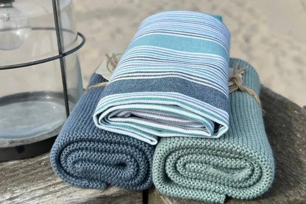 Solwang - Gestricktes Handtuch Arktisches Grün BIO