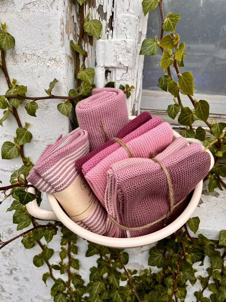 Solwang - Gestrickte Wischtücher Orchidee Kombi BIO