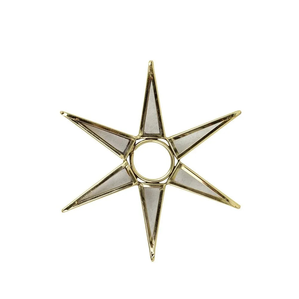 Strömshaga Tropfschutz Stern aus Messing und Glas