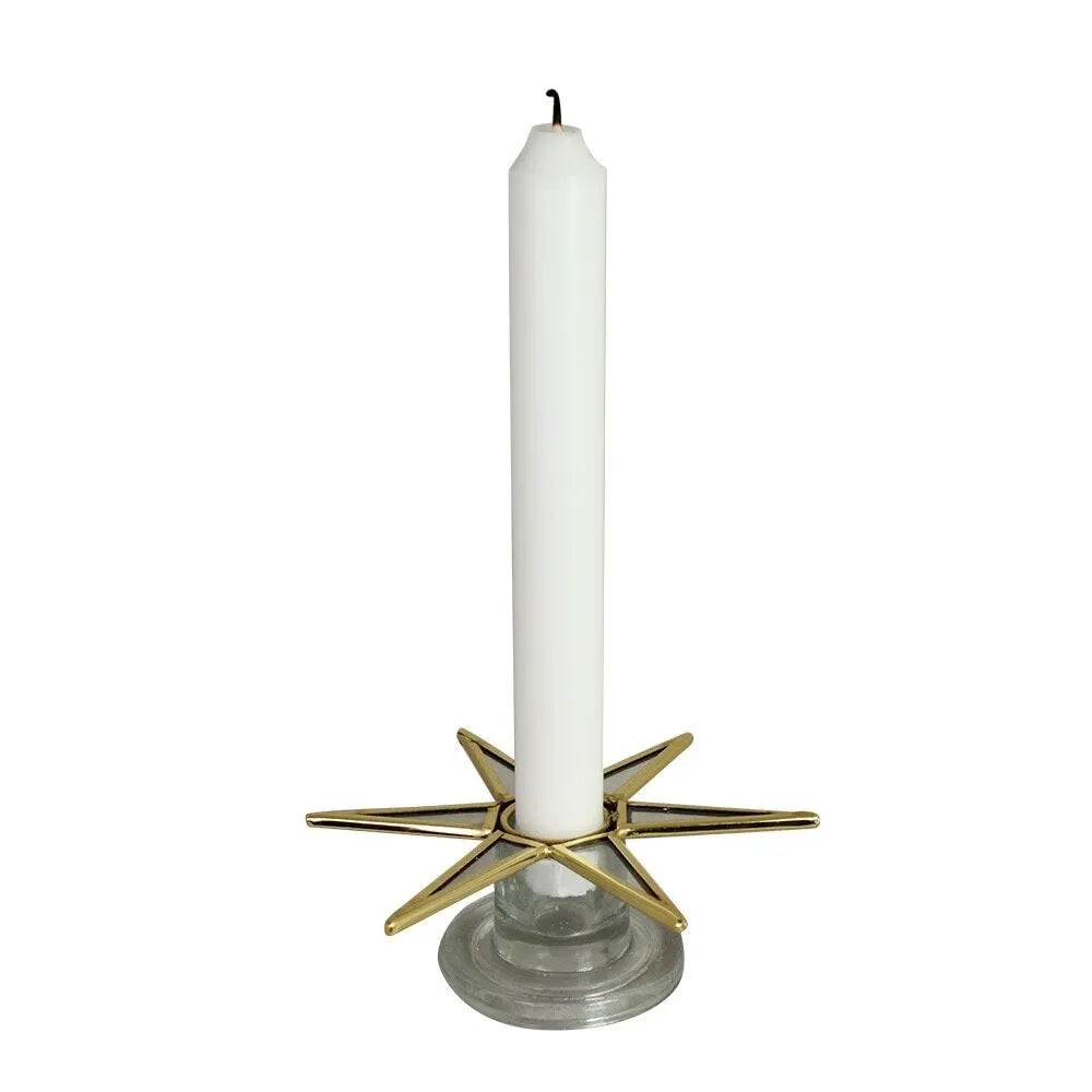 Strömshaga Tropfschutz Stern aus Messing und Glas