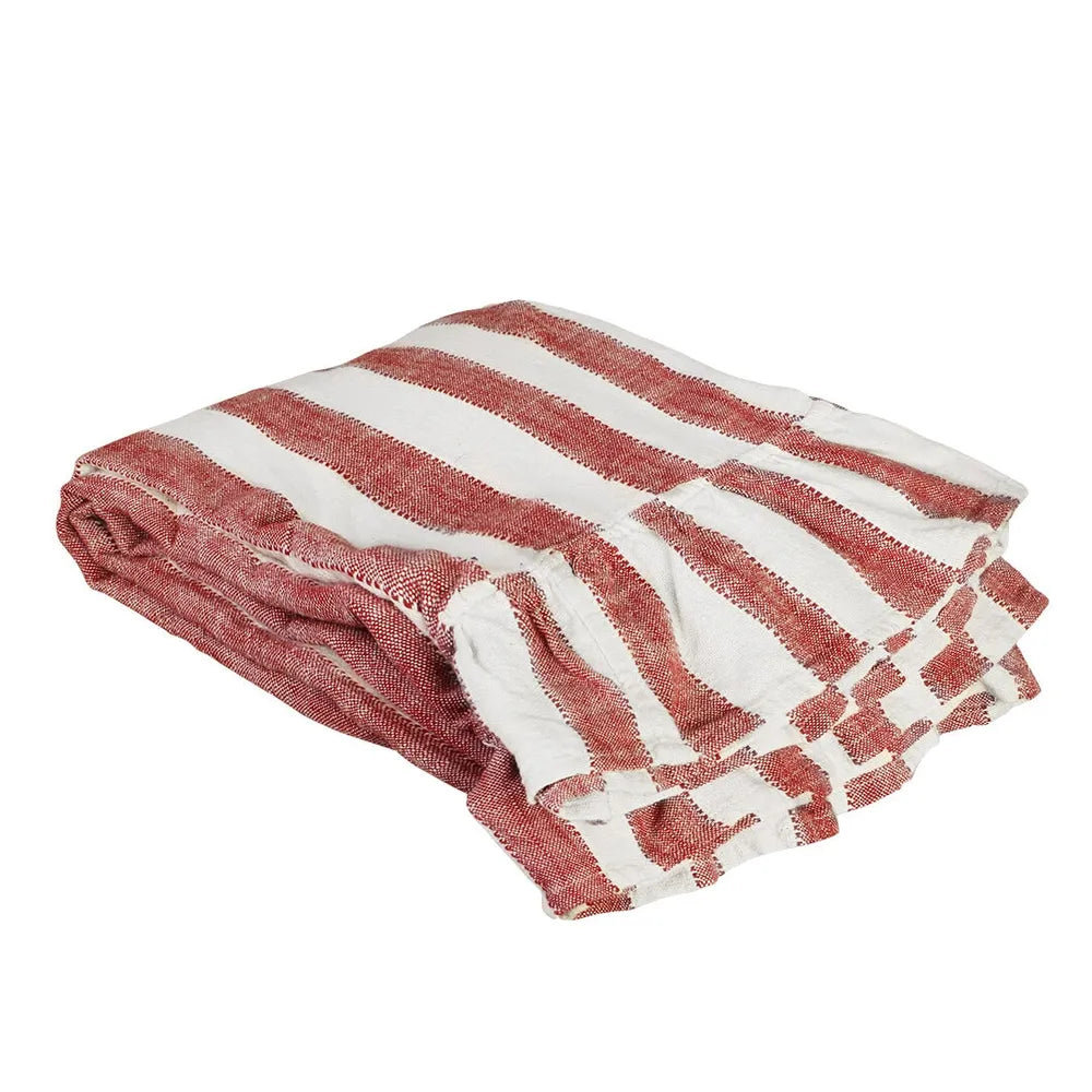 Strömshaga Tischdecke Gestreifte Ida Bio Baumwolle