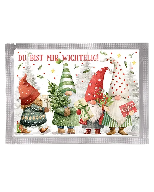 Theodor Maass Tee Postkarte Wichtelparty Früchtetee