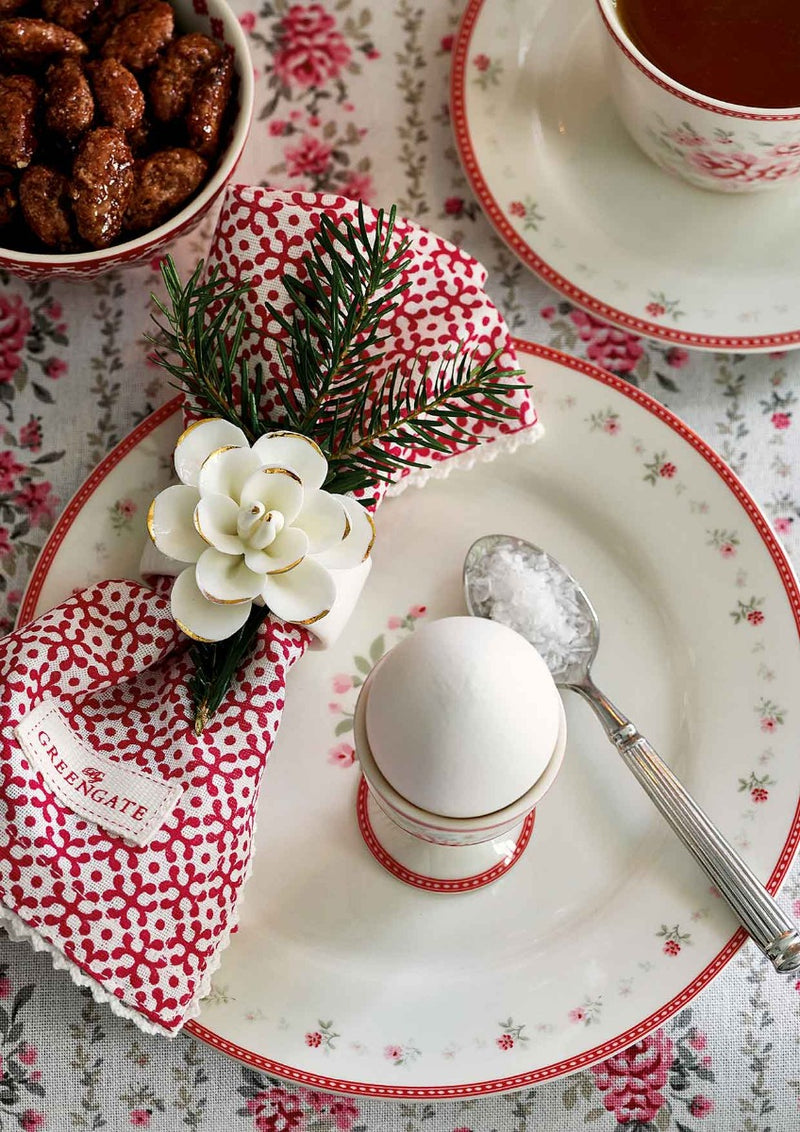 GreenGate - Flora Speiseteller white
