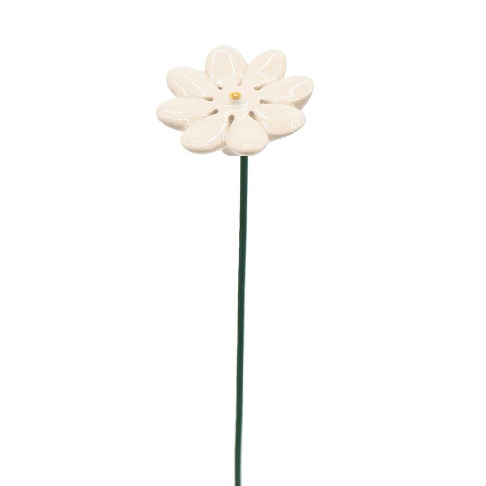 Department-M - Gartenstecker Gänseblümchen aus Keramik mini