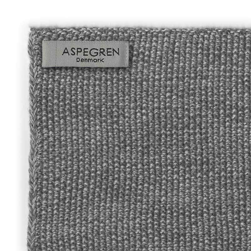 Aspegren - Abwaschtuch Strick Design Blend Gray 2er-Set