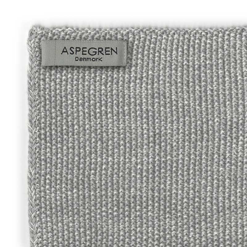 Aspegren - Abwaschtuch Strick Design Blend Gray 2er-Set