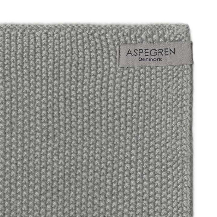 Aspegren - Abwaschtuch Strick Design Solid Gray 2er-Set