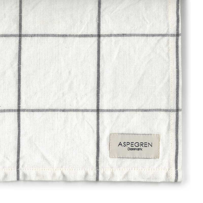 Aspegren - Geschirrtuch Design Squares White and Black
