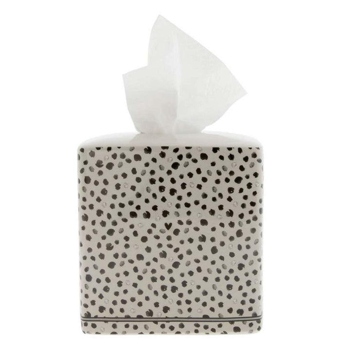 Bastion Collections - Taschentuchbox Keramik Titane Confetti