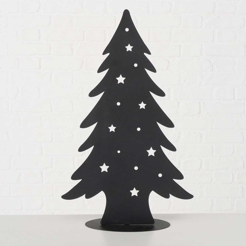 Metall‑Weihnachtsbaum schwarz 61 cm – Boltze – Alsaba
