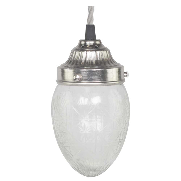 Chic Antique - Lampe mit Schliff Tropfenförmig