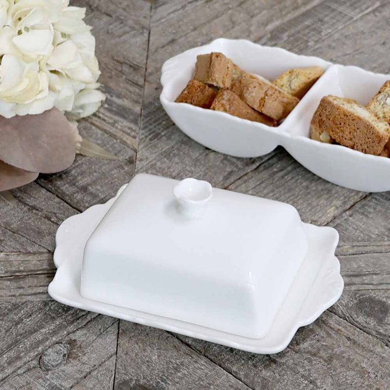 Chic Antique - Provence Butterdose weiß
