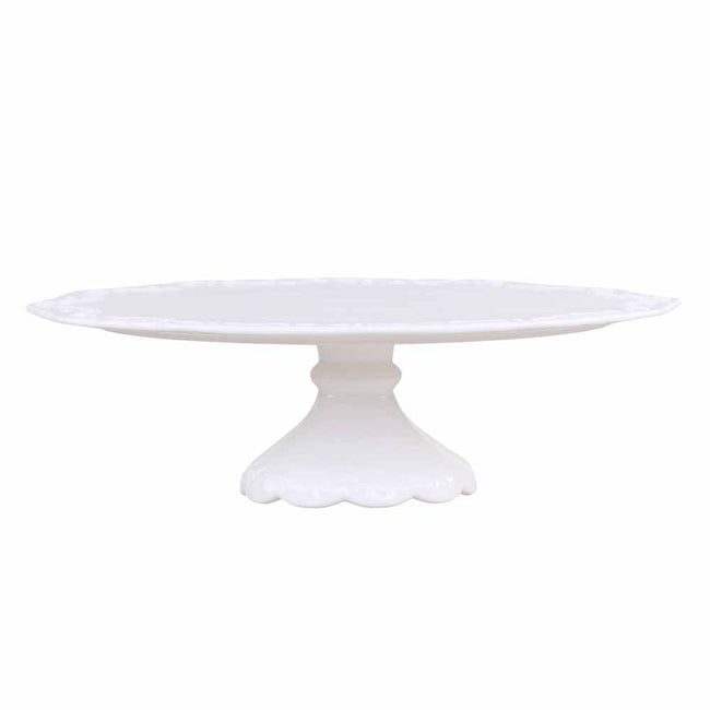 Chic Antique - Provence Tortenplatte auf Fuß weiß