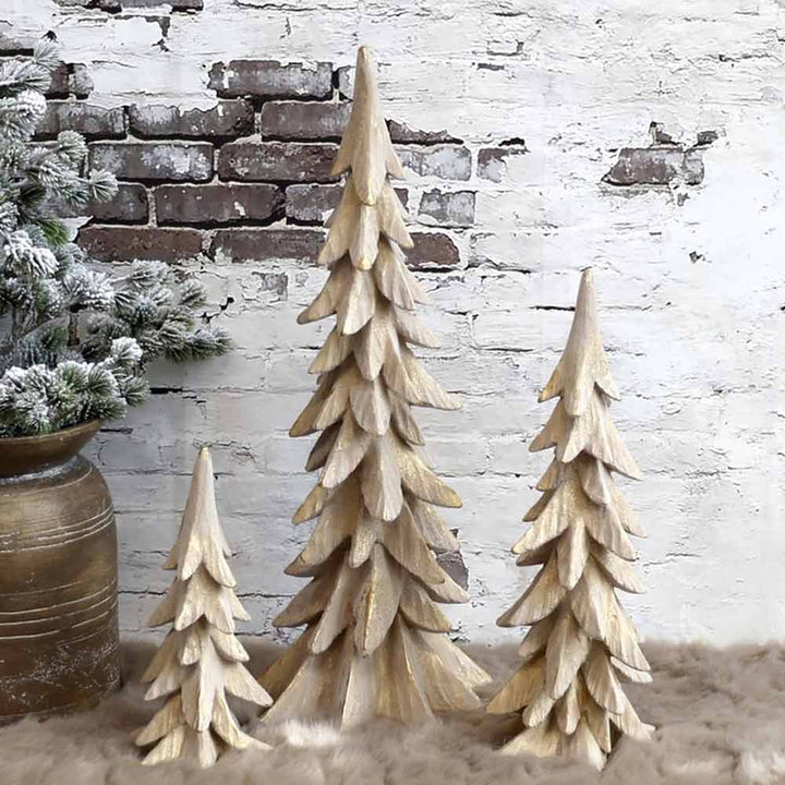 Chic Antique - Weihnachtsbaum mit Golddekor und Samt large