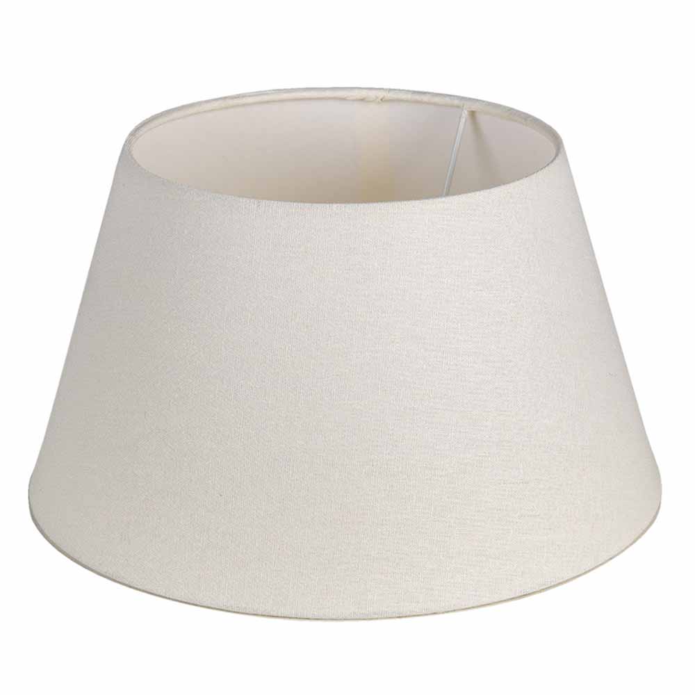 Clayre & Eef - Lampenschirm Basic White Durchmesser: 30 cm, Höhe: 17 cm