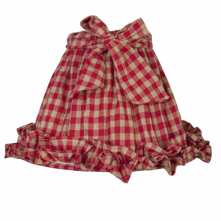 Clayre &amp; Eef - Lampenschirm Karo Rot mit Schleife Durchmesser: 23 cm