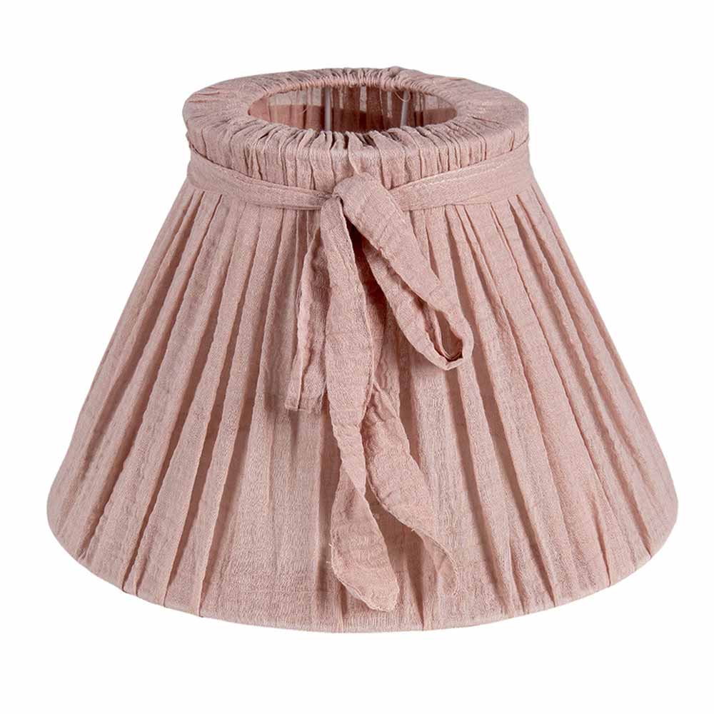 Clayre & Eef - Lampenschirm Shabby Rose mit Schleife Durchmesser: 33 cm