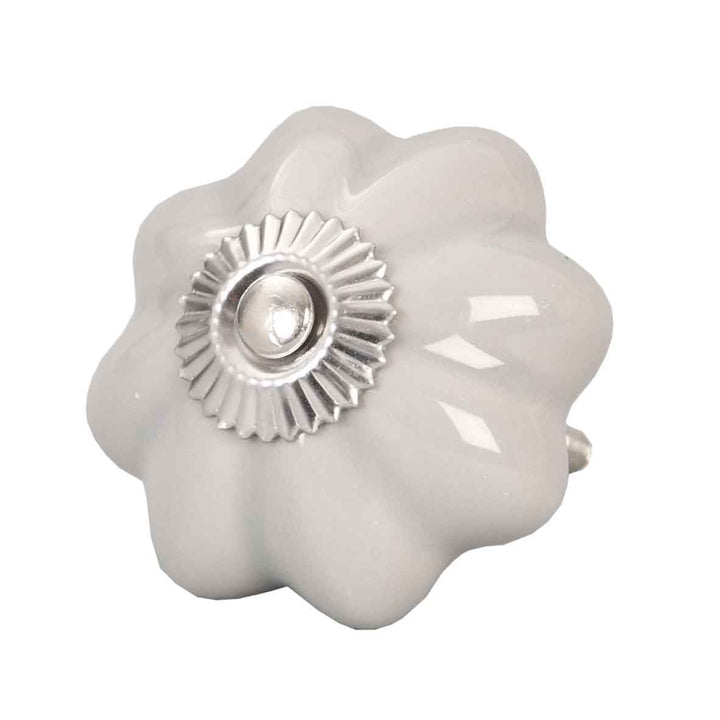 Clayre &amp; Eef - Türknopf Flower Grey Shabby Chic