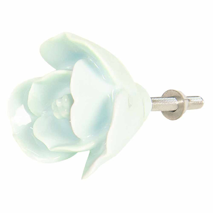 Clayre &amp; Eef - Türknopf Flower Pale Green Schmal