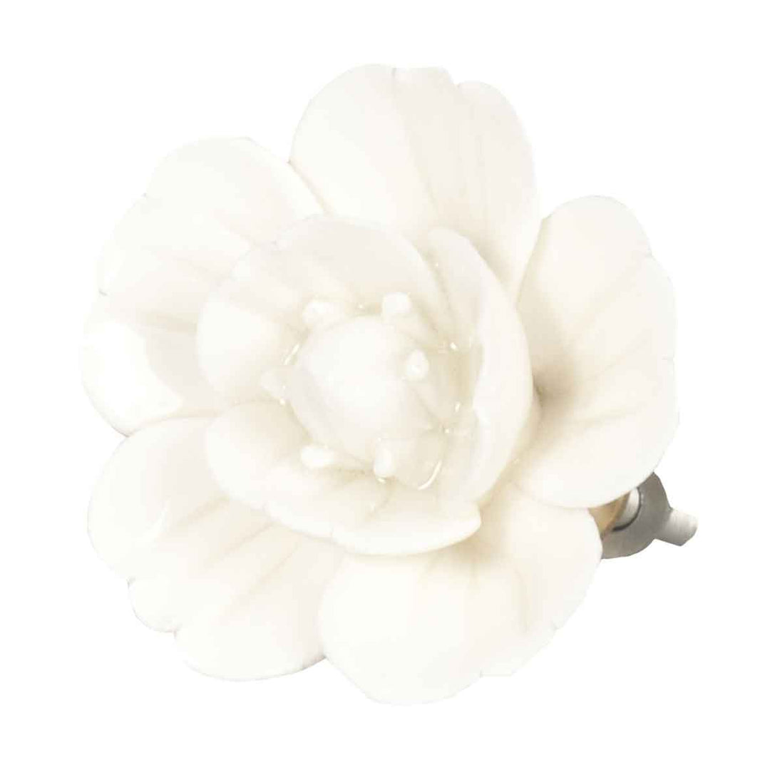 Clayre & Eef - Türknopf White Flower Shabby Chic