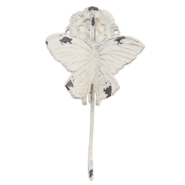 Clayre & Eef - Wandhaken Butterfly Shabby Chic