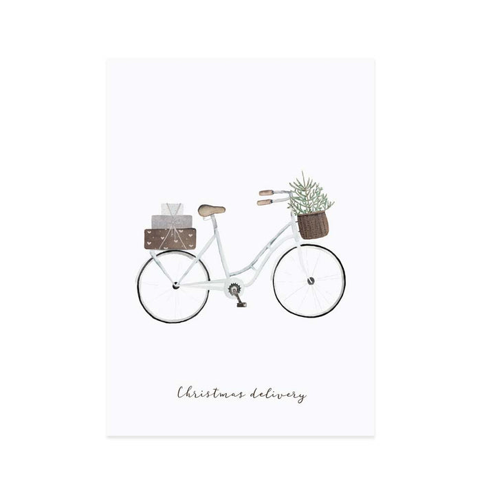 Eulenschnitt - Postkarte Geschenke Fahrrad