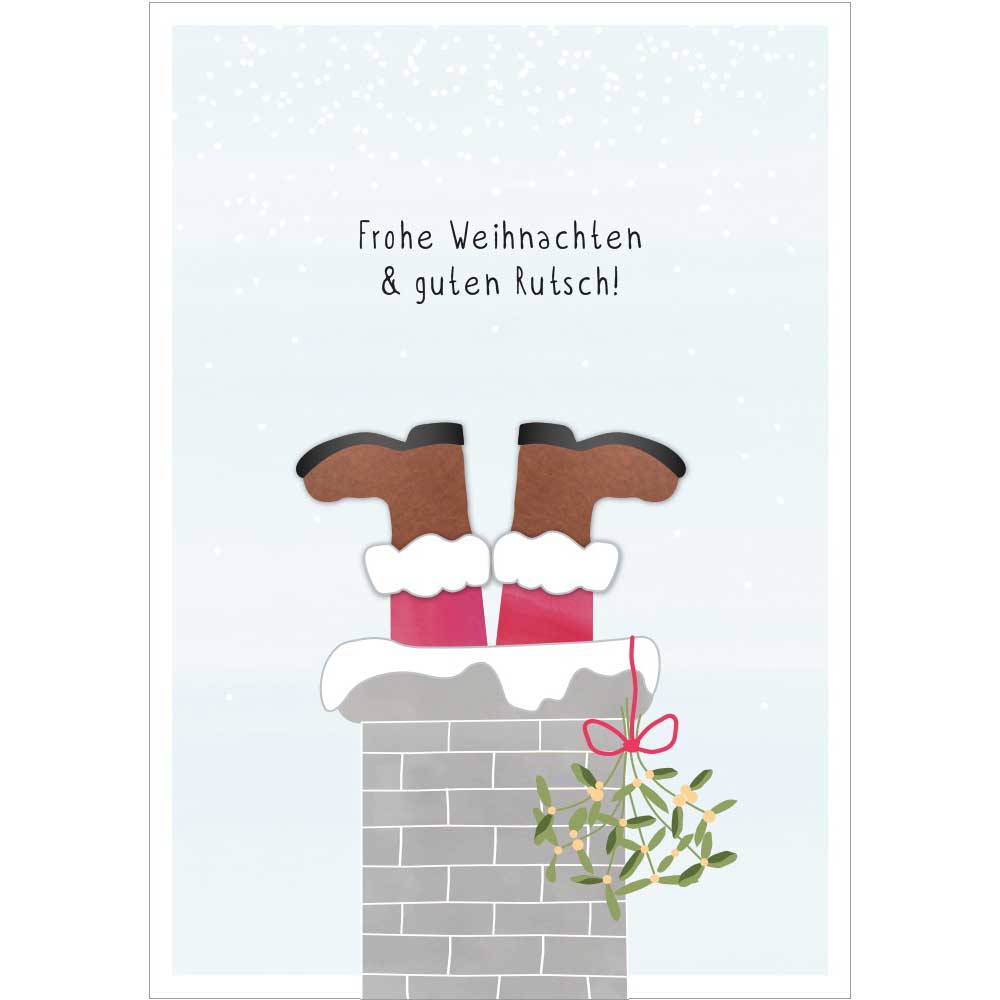 Grafikwerkstatt - Edition Finesse Doppelkarte Frohe Weihnachten & guten Rutsch