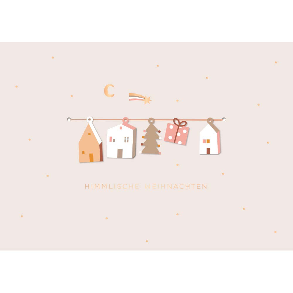 Grafikwerkstatt - Edition Finesse Doppelkarte Himmlische Weihnachten