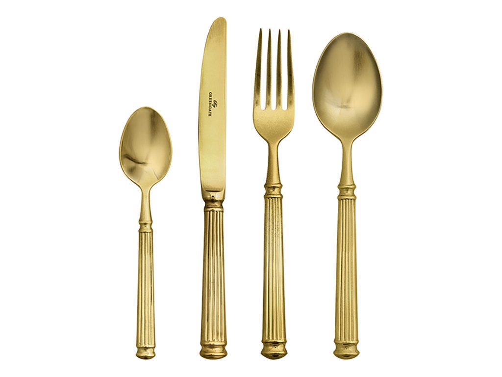 GreenGate Besteckset Diner Gold – 4-teiliges Set – Alsaba