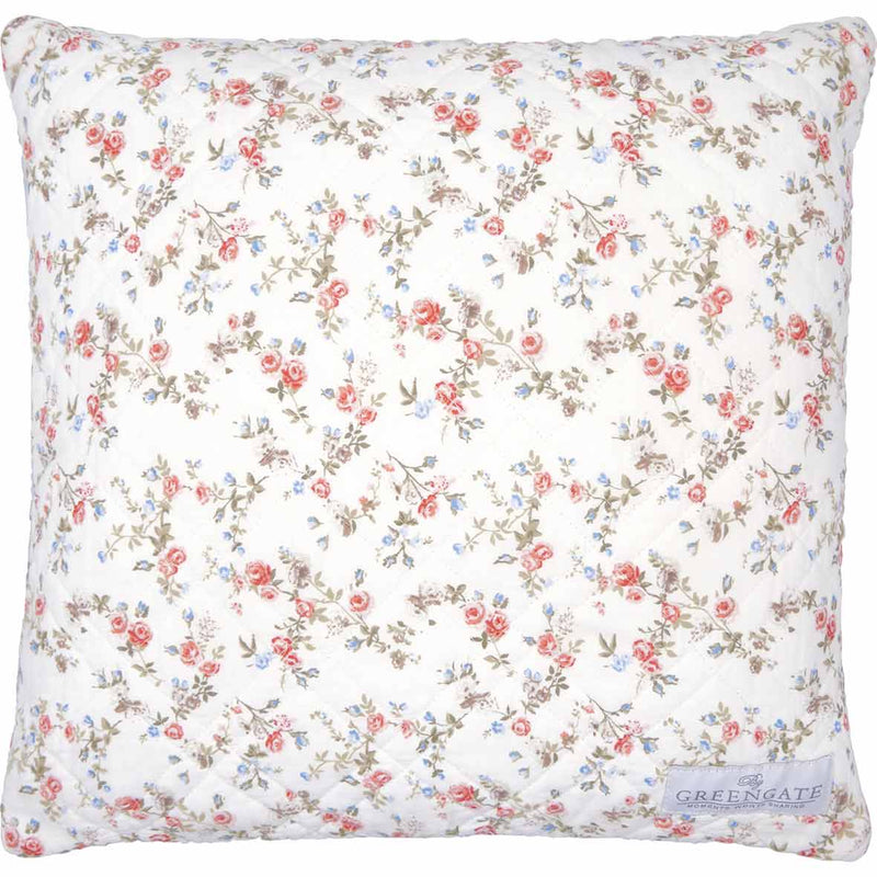 GreenGate - Carly Kissenbezug white mit Stickerei 40 x 40 cm