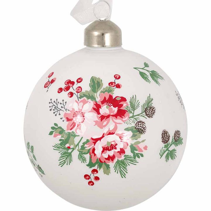 GreenGate - Charline Weihnachtskugel white