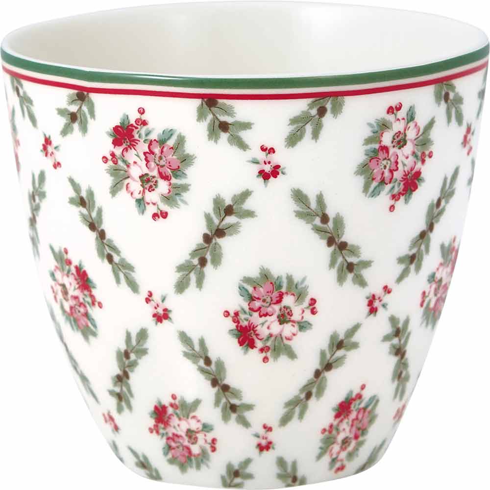 GreenGate - Gry Latte cup white